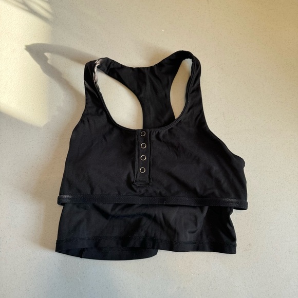 Going Out Black Cropped Tank - Picture 6 of 6